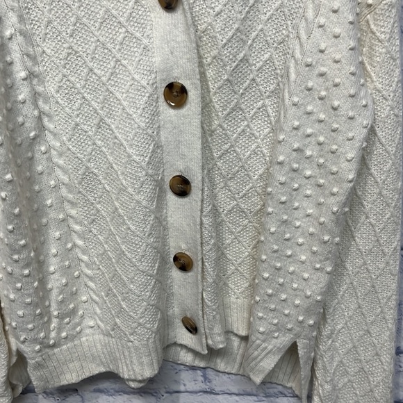 Ann Taylor Mixed Cable Cardigan - Picture 4 of 7